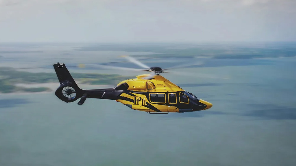 Die neue H160 von PHI Aviation während eines Testfluges (Foto: Airbus Helicopters)